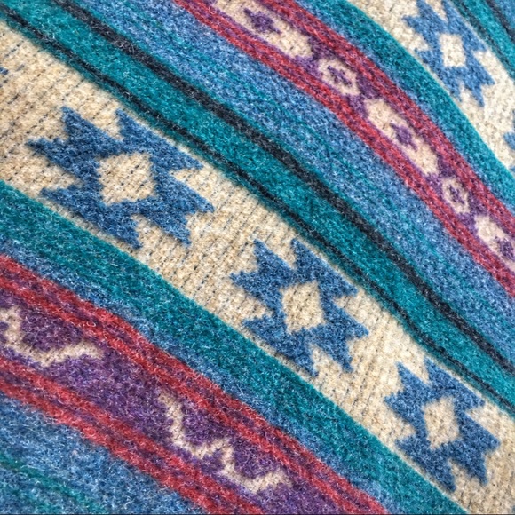 **SOLD** Vintage Woolrich Aztec Wool Bomber Jacket - Picture 7 of 8